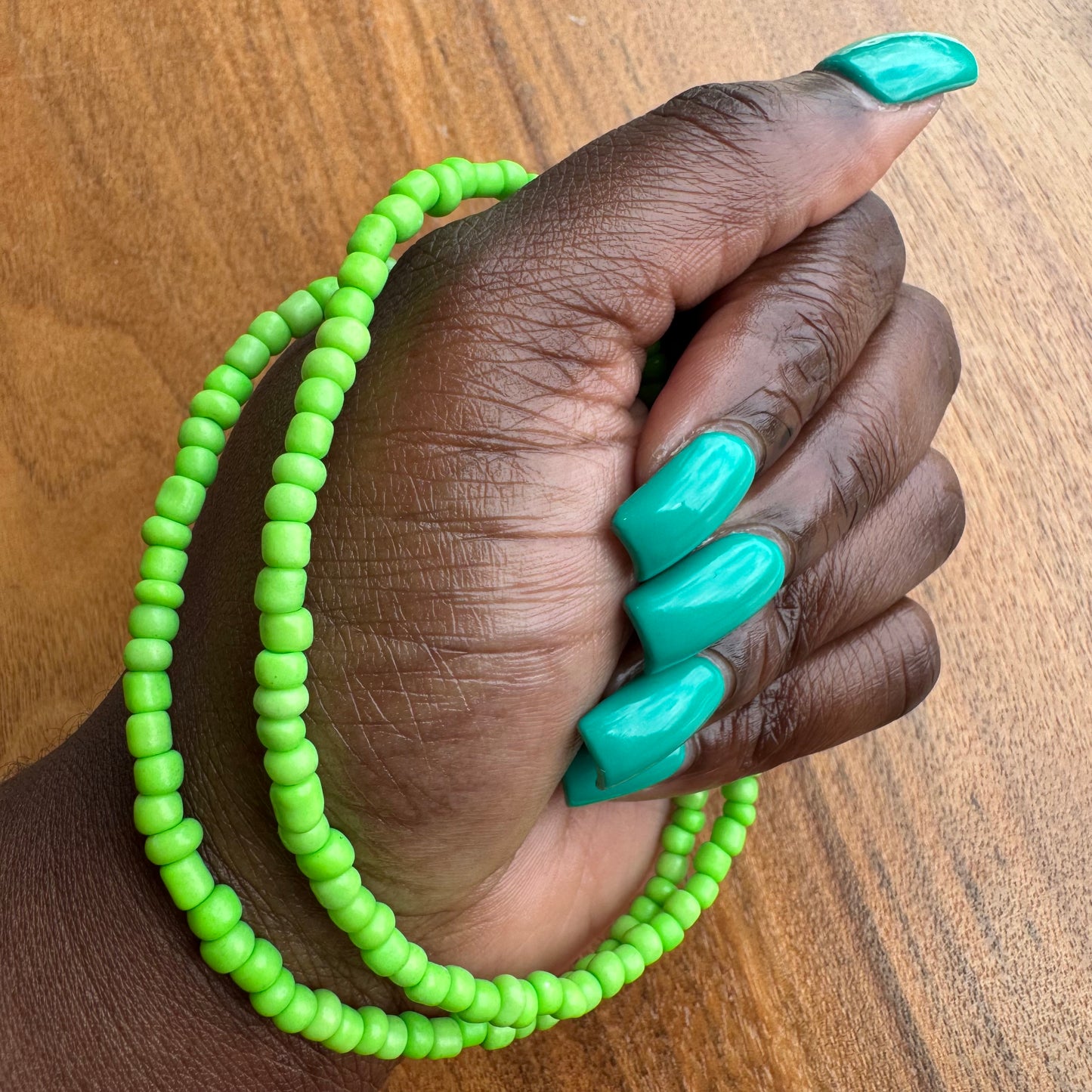 Electric Green Anklet
