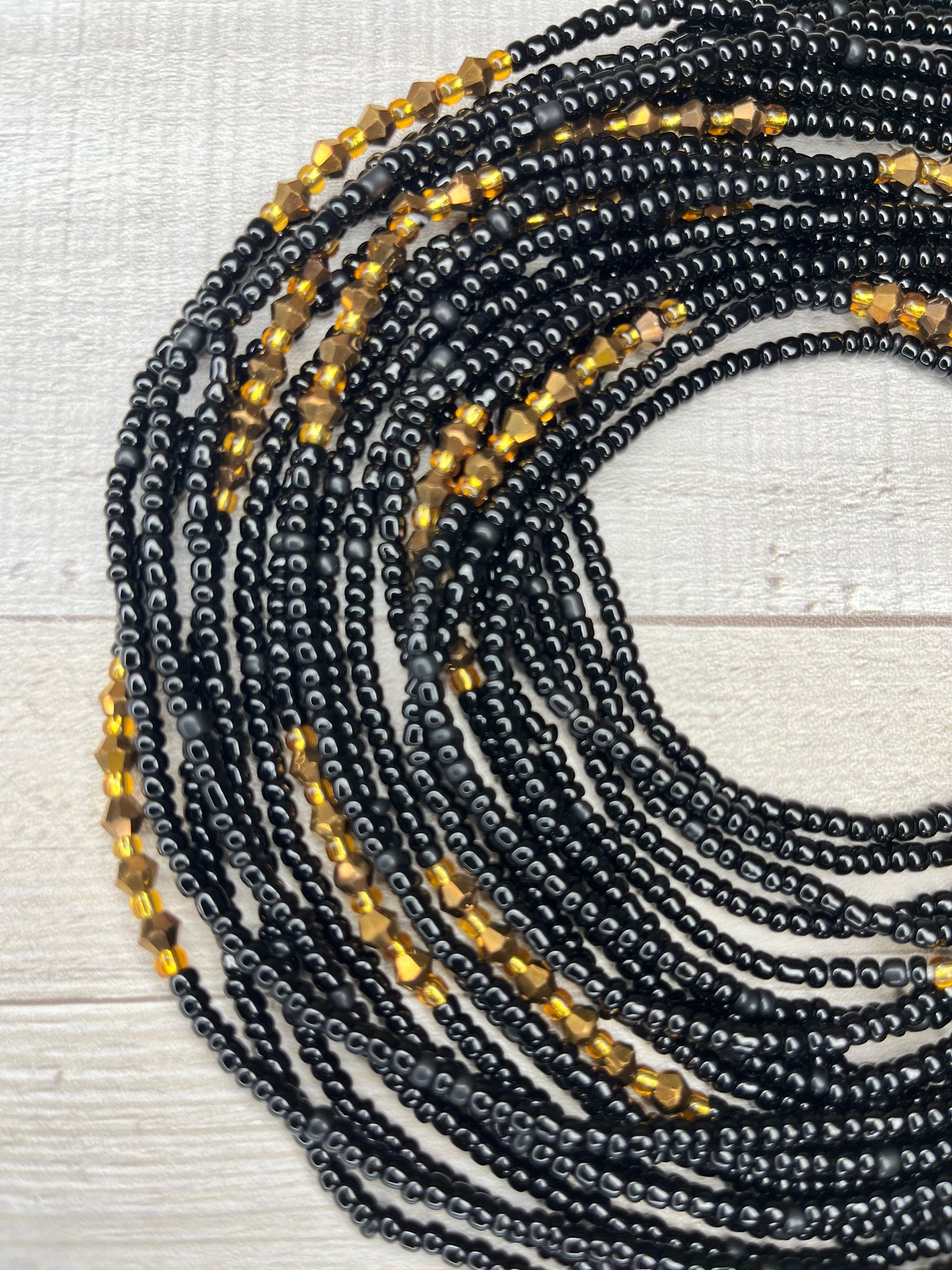 Regal Ebony Waist Beads