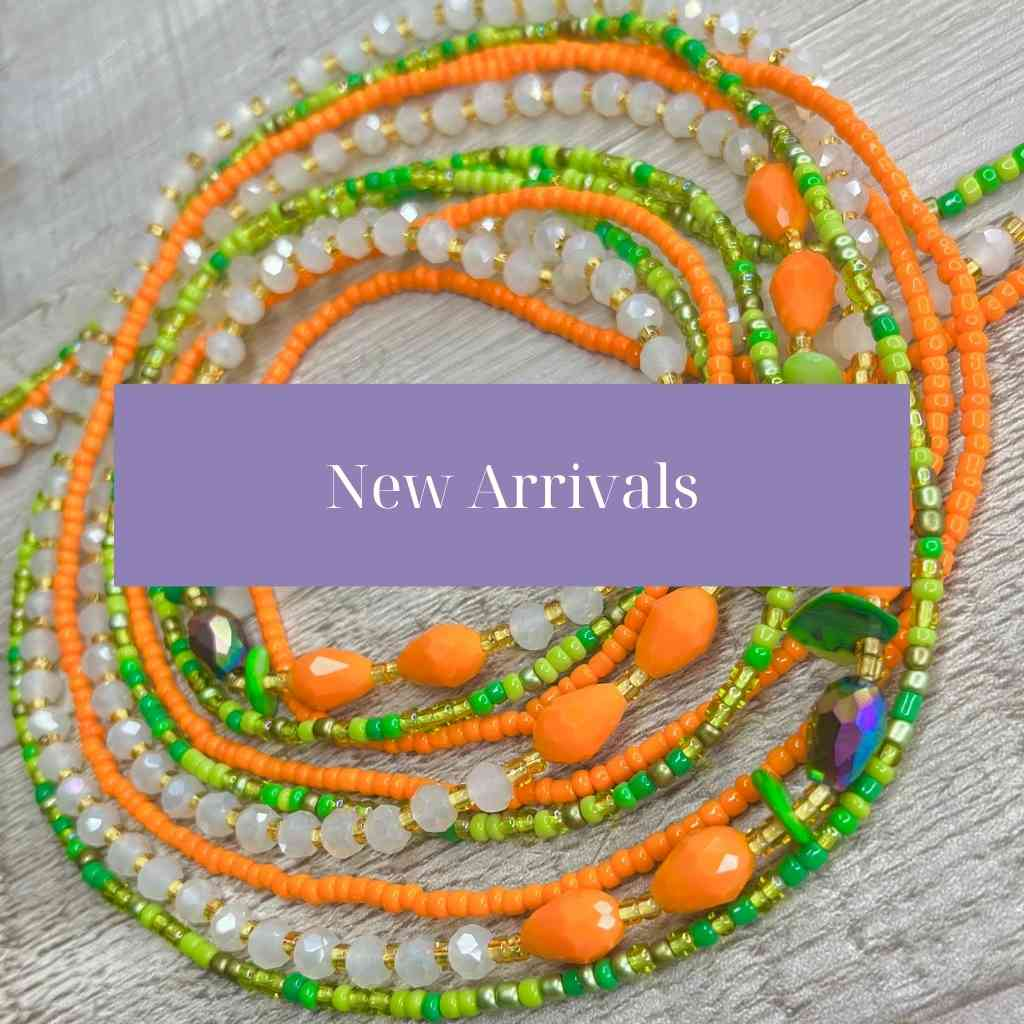 new arrivals-african waist beads-ghana luxury waist beads-african jewelry-handmade african jewelry