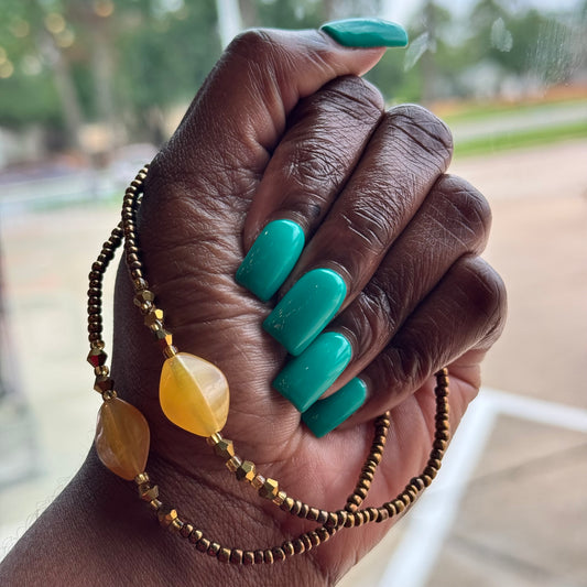 Golden Ember Anklet