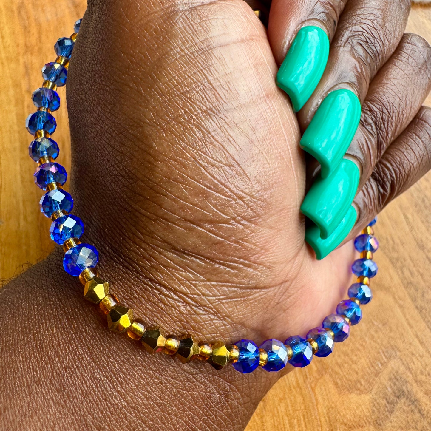 Blue Current Anklet