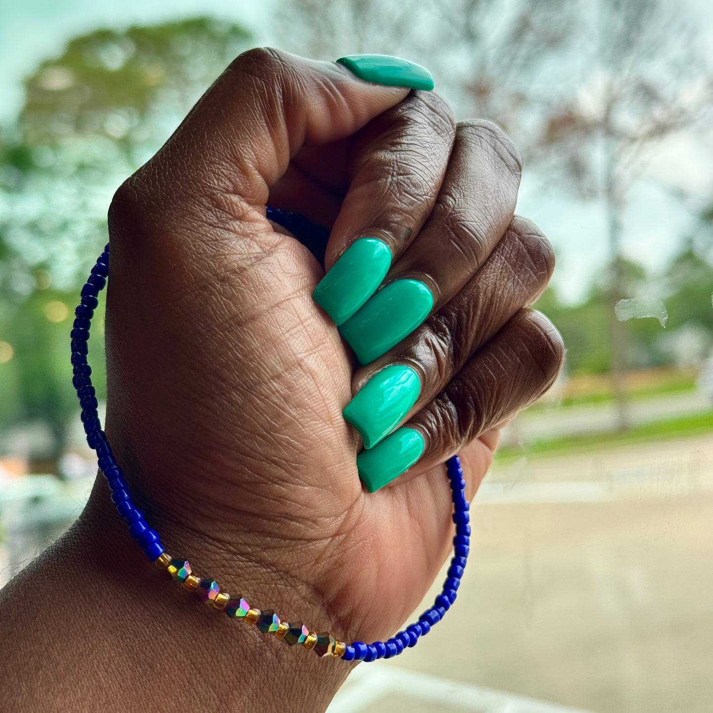 Blue Clarity Anklet
