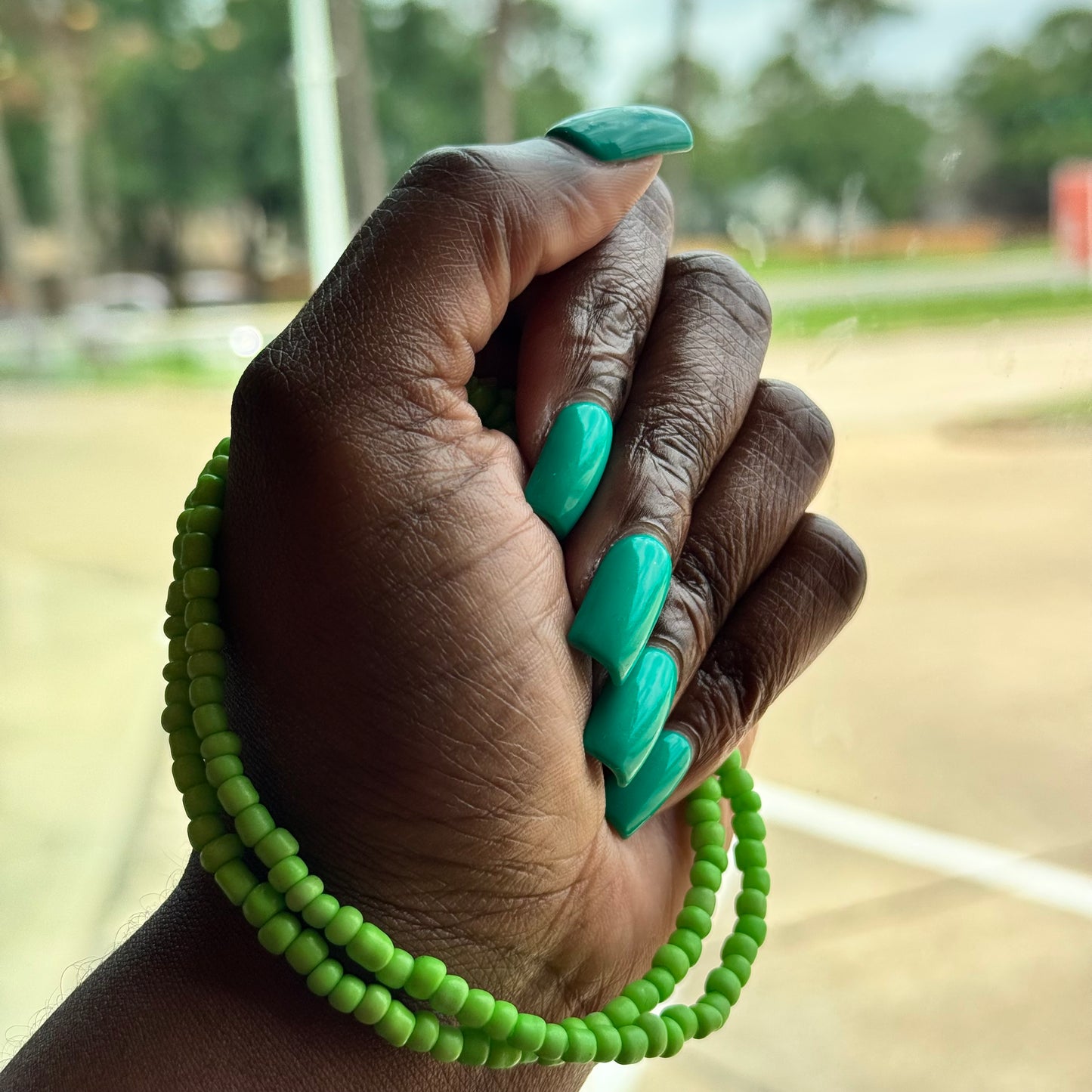 Electric Green Anklet