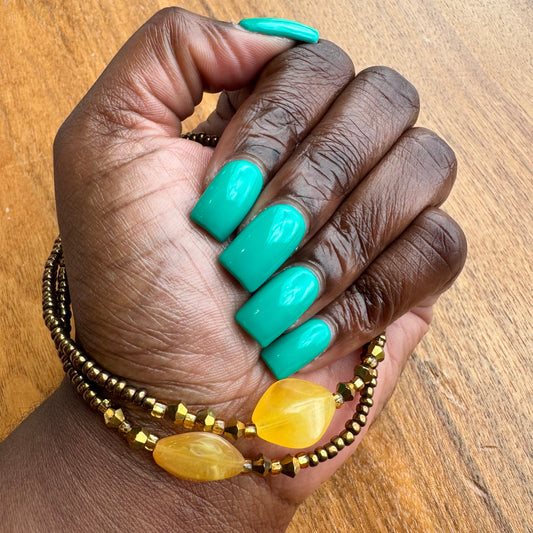 Golden Ember Anklet
