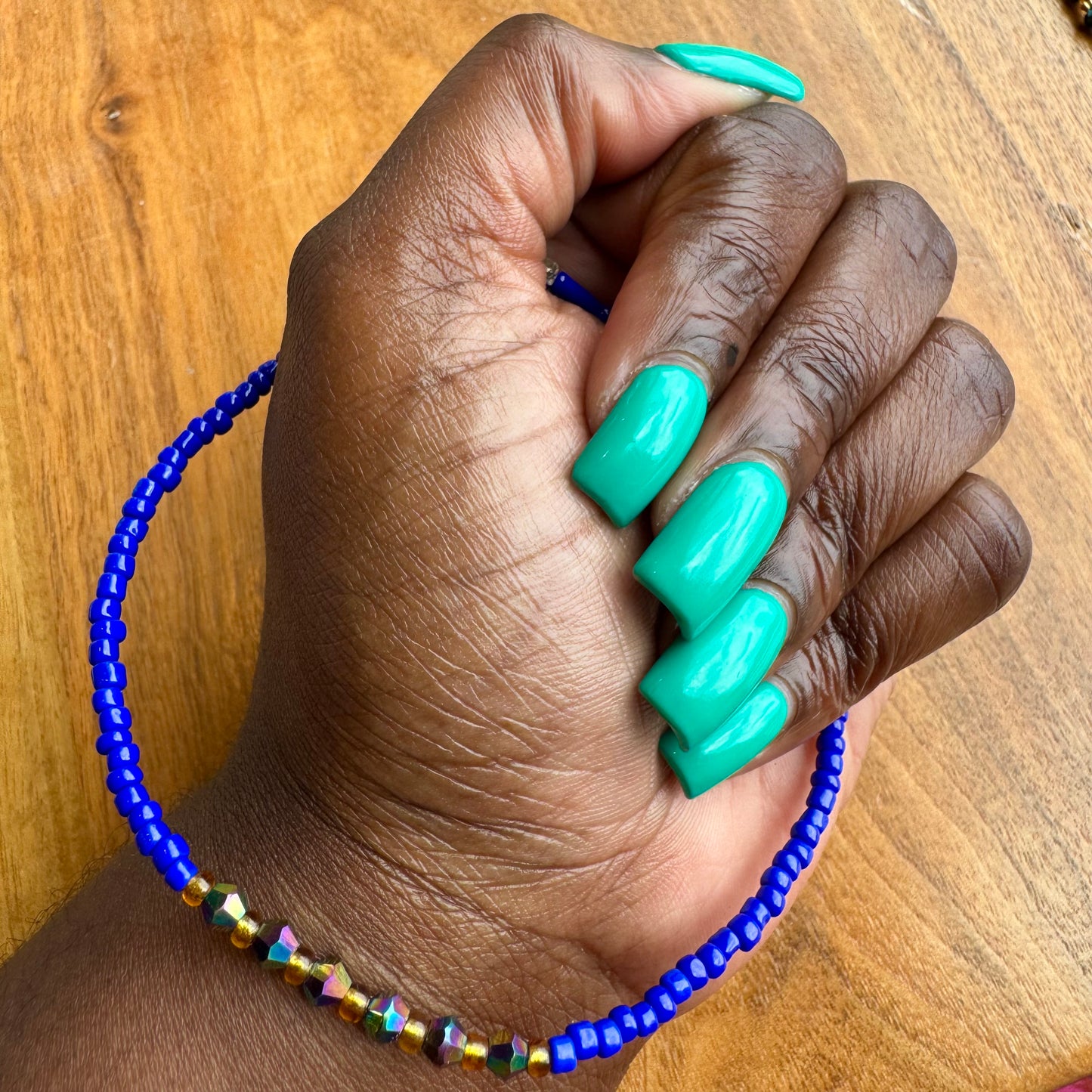 Blue Clarity Anklet