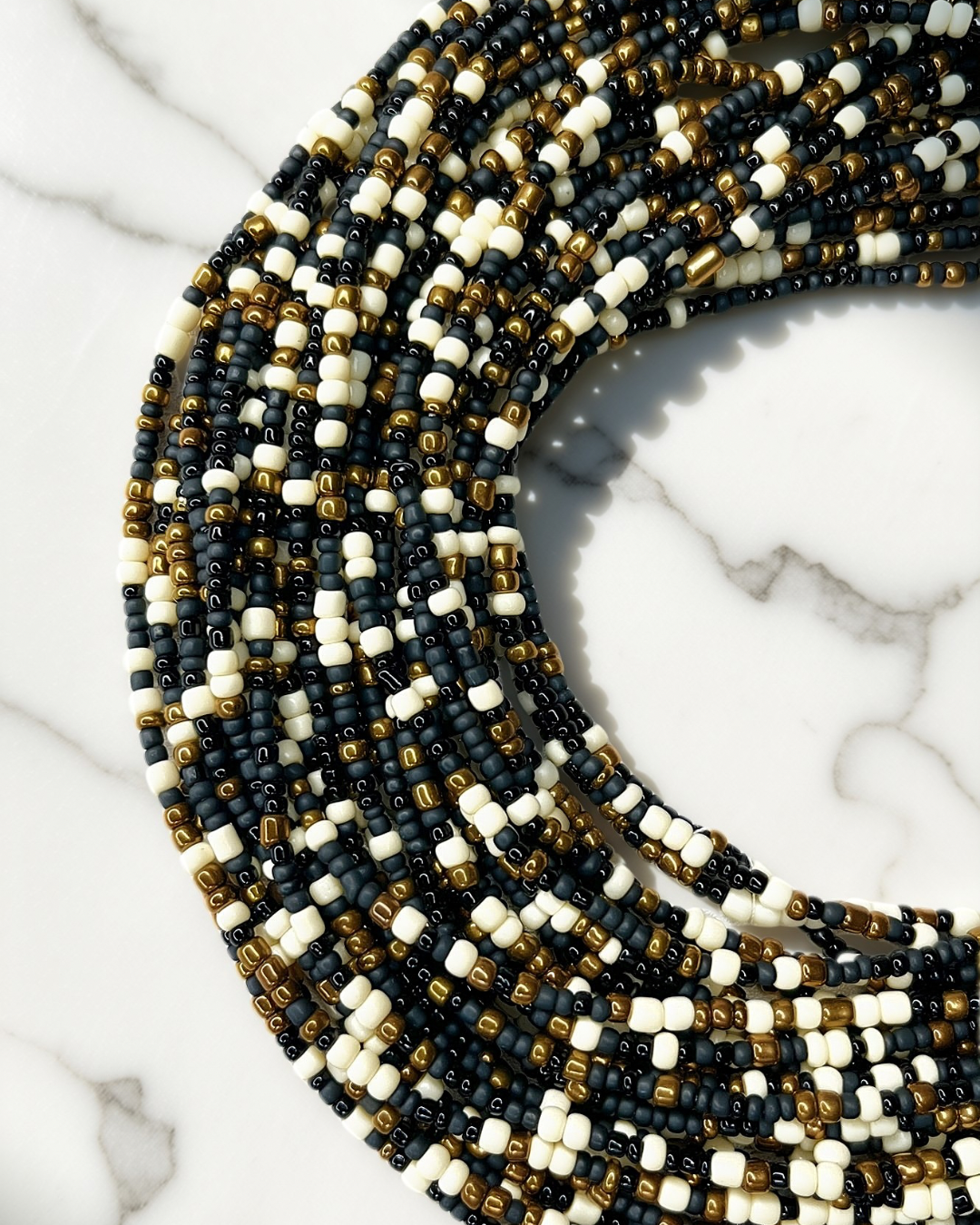 Custom color blend waist beads, waist beads for protection grounding stability