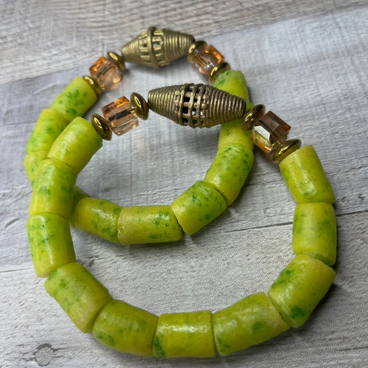 Kwame Unisex Krobo Beaded Bracelet