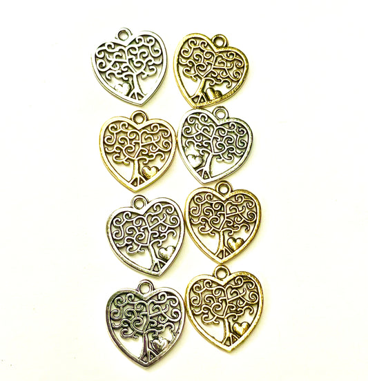 Heart Tree of Life Charm