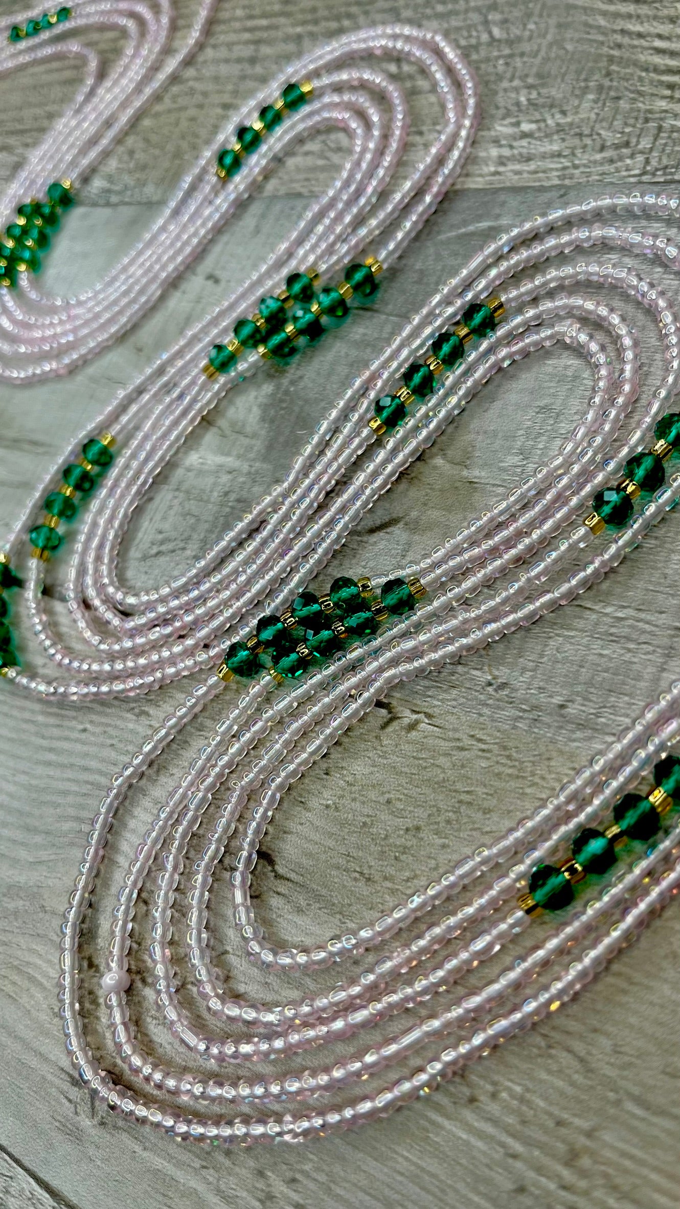 Floral Sankofa Crystal Luxe Waist Beads